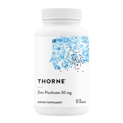Thorne Zinc Picolinate 30mg bottle front image