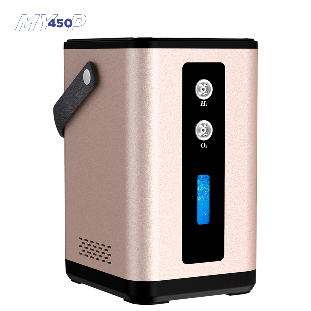 My450-P - Hydrogen Oxygen Generator Inhaler – 450ml/min – 2 Outlets - High-Purity H2 Inhalation Therapy - MyH2 Collection