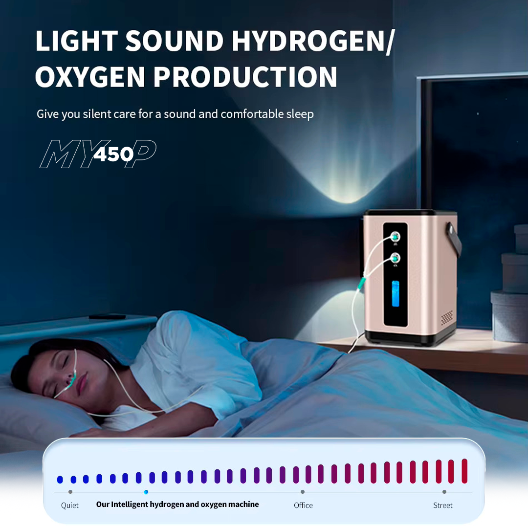 My450-P - Hydrogen Oxygen Generator Inhaler – 450ml/min – 2 Outlets - High-Purity H2 Inhalation Therapy - MyH2 Collection