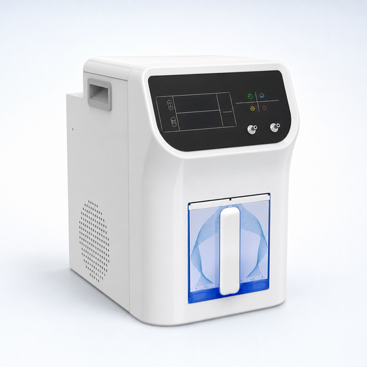 Cawolo HIM-19-3000 hydrogen and oxygen generator on a pale studio background