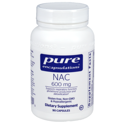 Pure Encapsulations NAC 600mg bottle front image