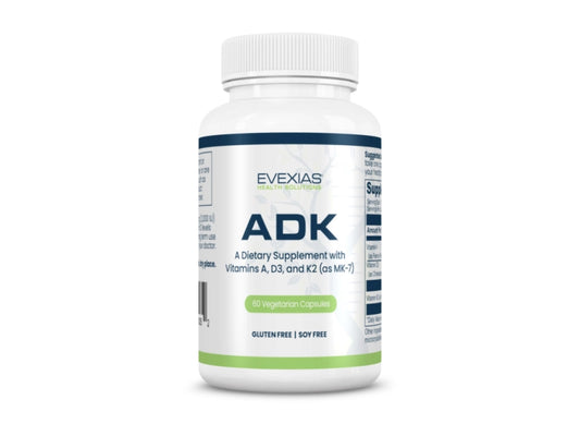 Evexias ADK – Vitamin A + D₃ (5,000 IU) + K₂ Complex
