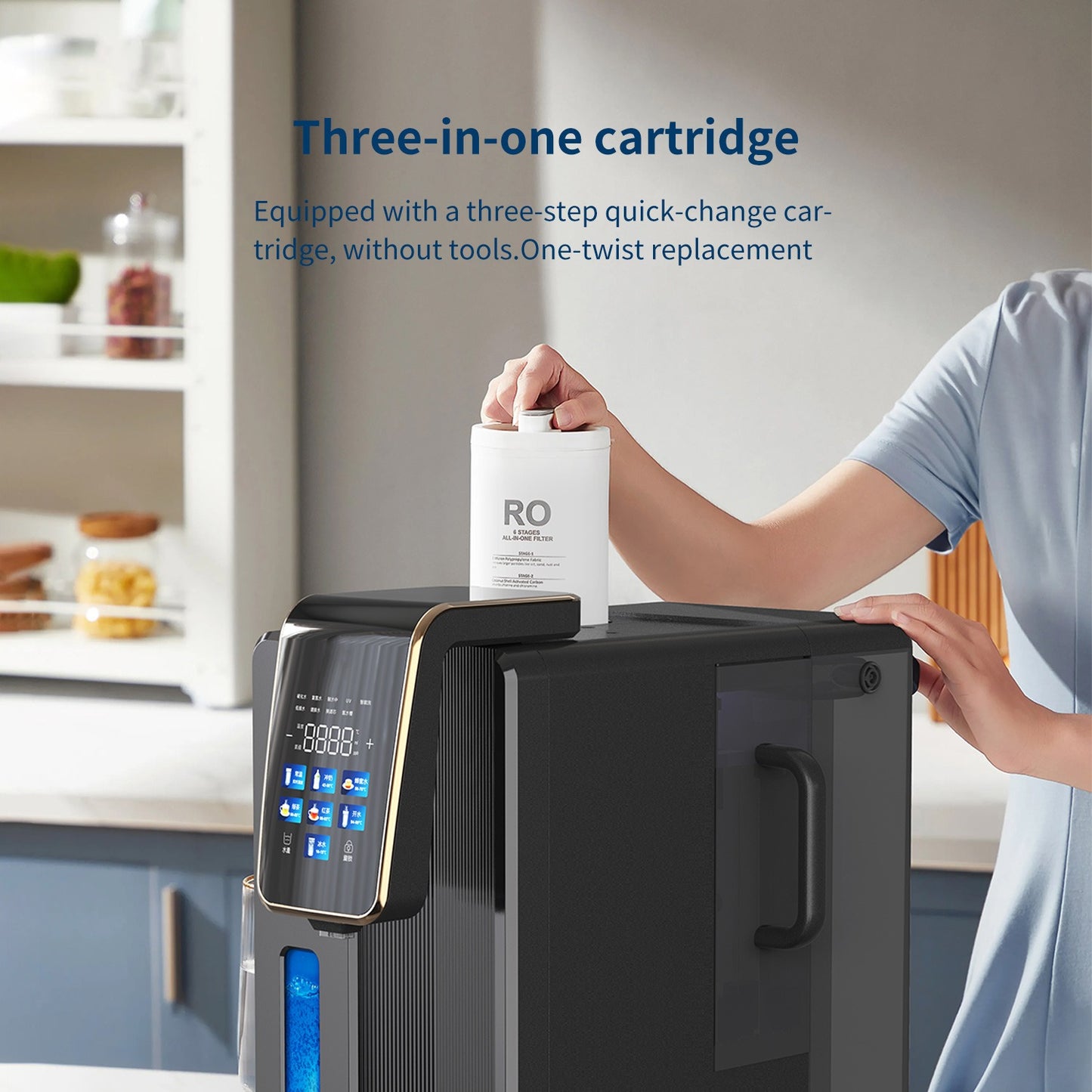 H2Max High-Tech Hydrogen Cold & Hot Water Dispenser - 7.5L with Reverse Osmosis