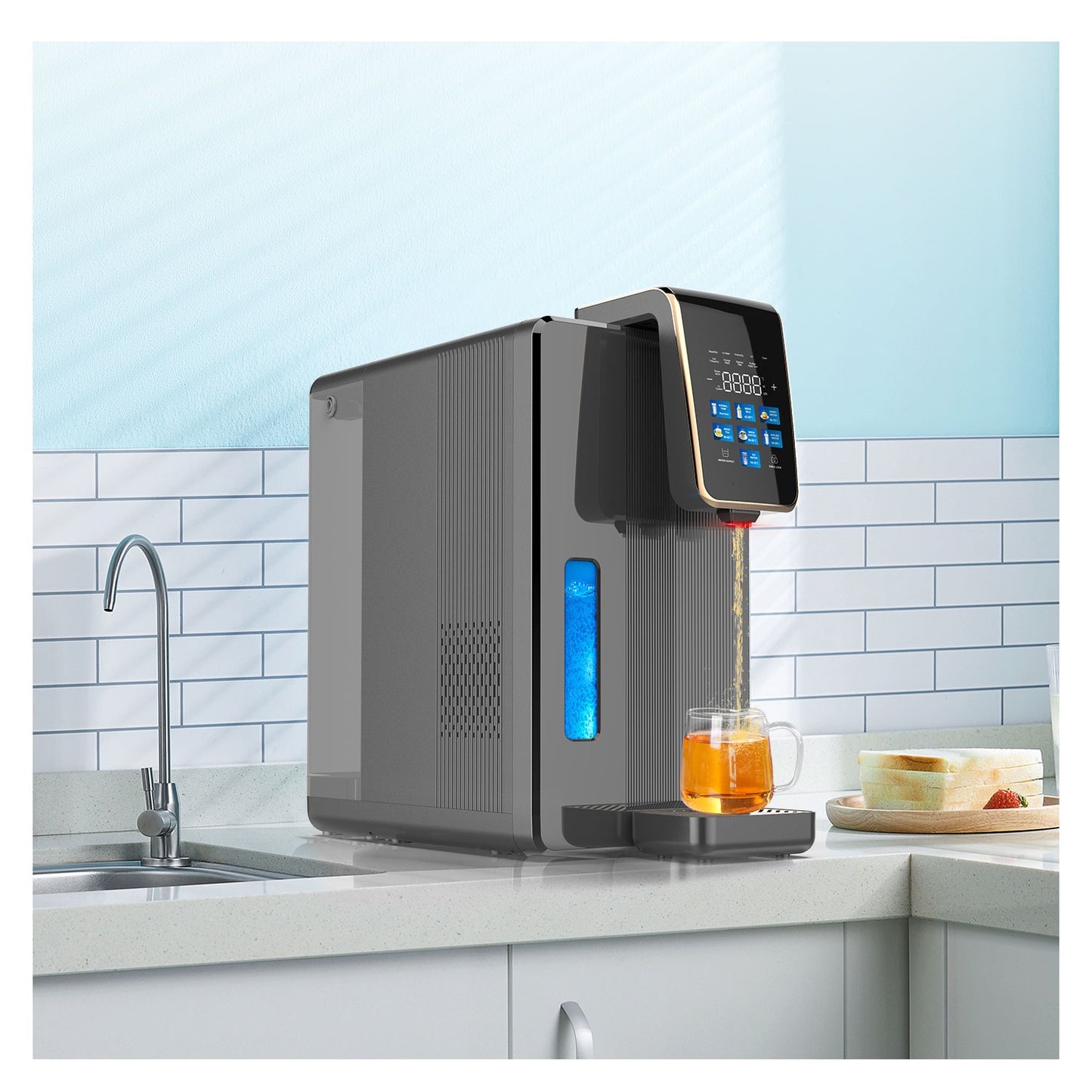 H2Max High-Tech Hydrogen Cold & Hot Water Dispenser - 7.5L with Reverse Osmosis